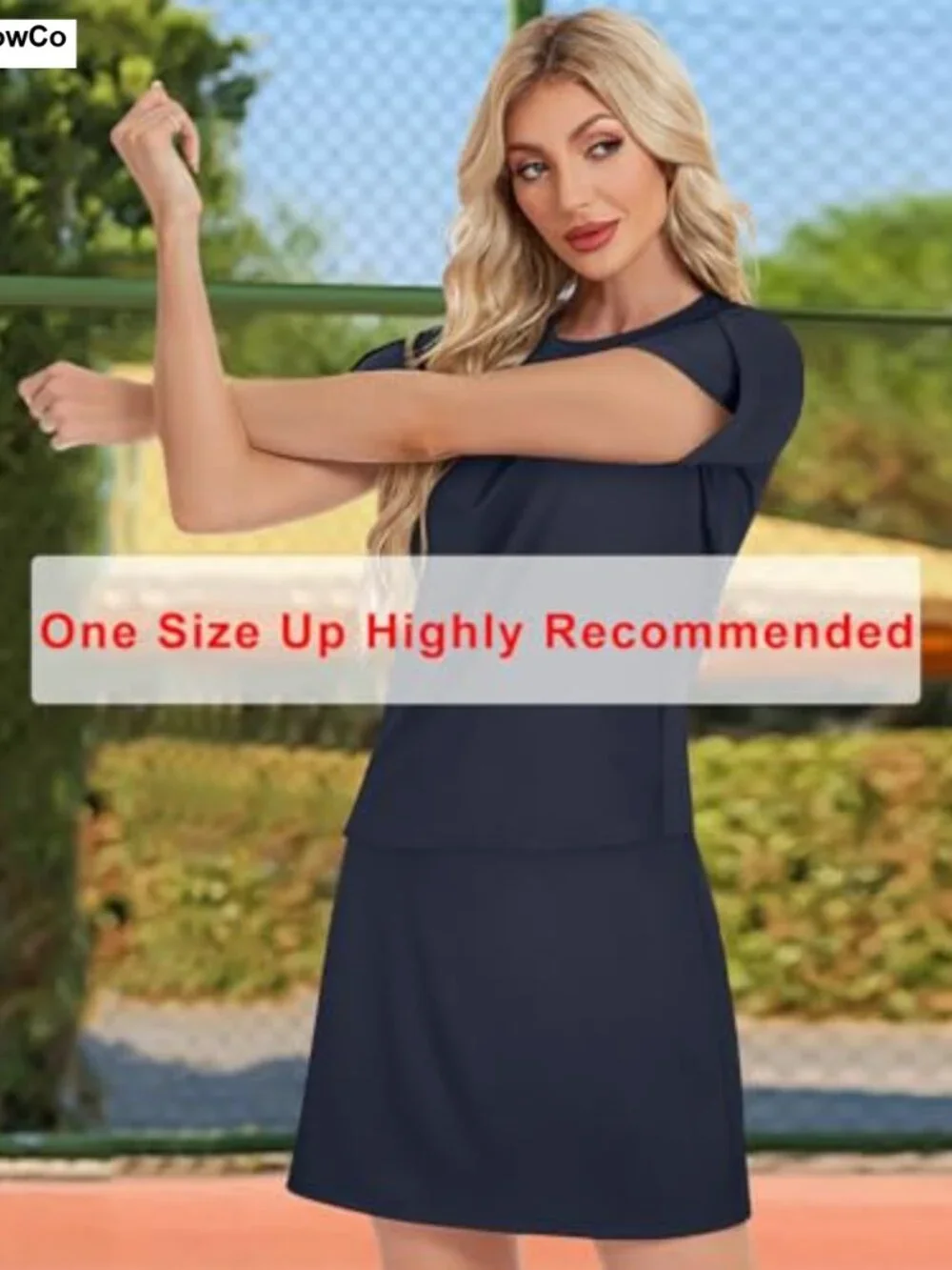 2 Piece Skirt Set Women Overlap Sleeves Tennis Skort Lounge Matching Sweatsuits